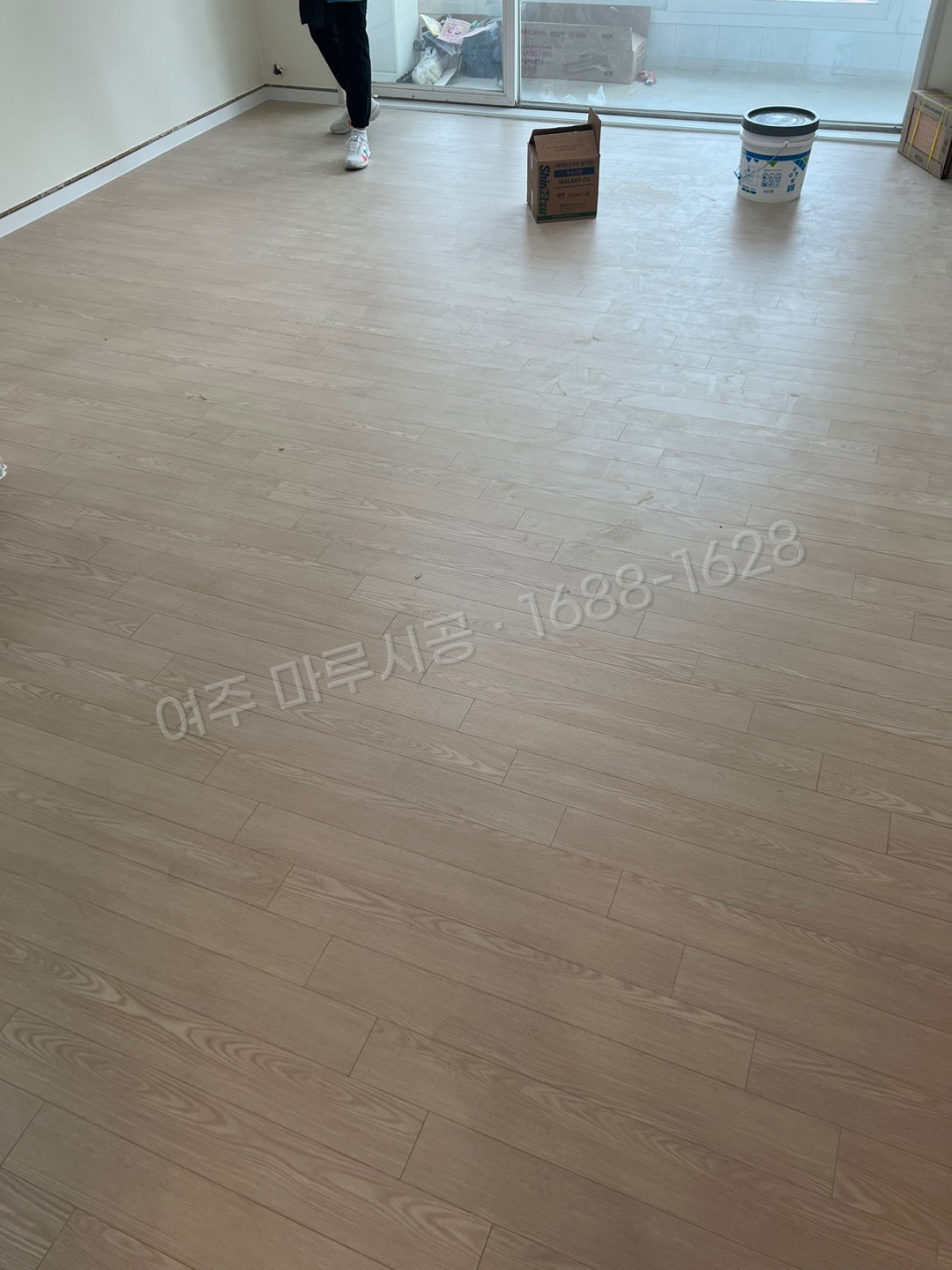 여주 월송동 강마루 동화 나투스진 퓨어아이보리 바닥공사 마루시공업체 시공 후